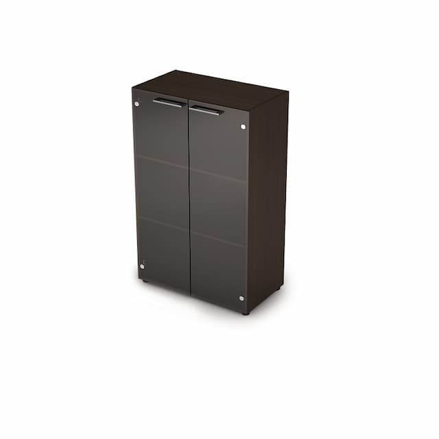 Шкаф средний со стеклом Алсав Taim-max 4Ш.017.3 венге