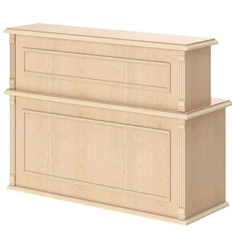 Стойка рецепция Skyland RMS 160 бук тиара 1600х600х1200 RAUT