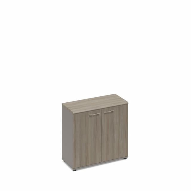 Шкаф низкий закрытый (топ МДФ) Юнитекс МР 9351 МП/ВЛ/ВЛ мокко премиум (корпус) / вяз либерти (столешница, топ, фасад)