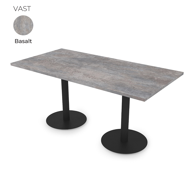 Стол на 2-х опорах Алсав 21VAST.160 Basalt