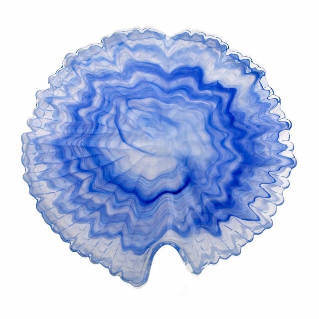 Тарелка ARDACAM Tropicana ARD 7422.64 d 31,5 см h 2,7 см (стекло, цвет / декор сине-белый)