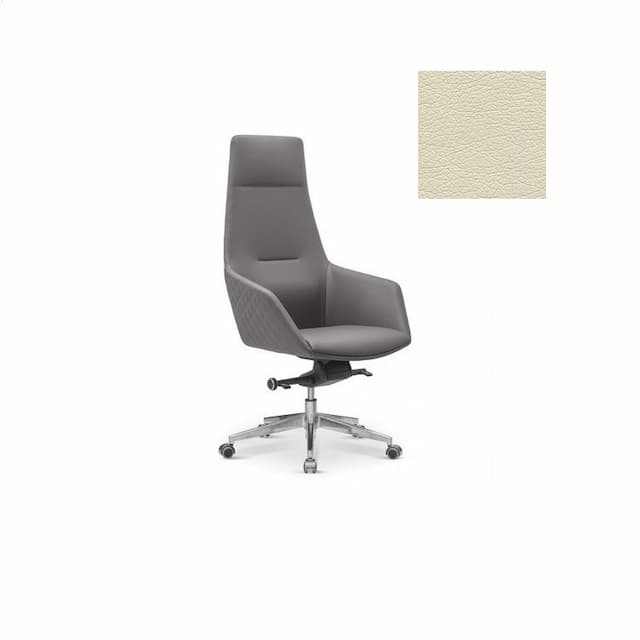 Кресло для руководителя Aurora Au/MX/CN1112 экокожа премиум / светло-бежевая
