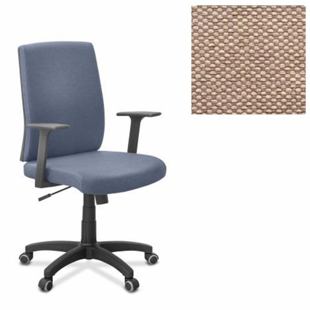 Офисное кресло для прсонала Юнитекс Alfa A/MK/T23 ткань Bahama бежевая