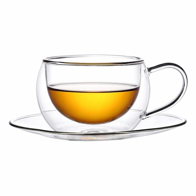 Чайная пара 270 мл прозрачная набор 2 шт. двойные стенки термостекло P.L. Proff Cuisine [1] арт. 81223957