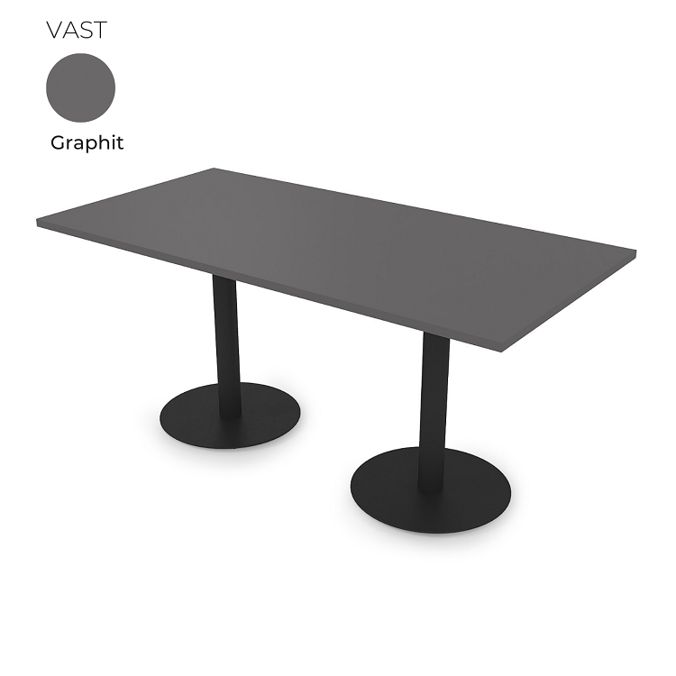 Стол на 2-х опорах Алсав 21VAST.160 Graphit