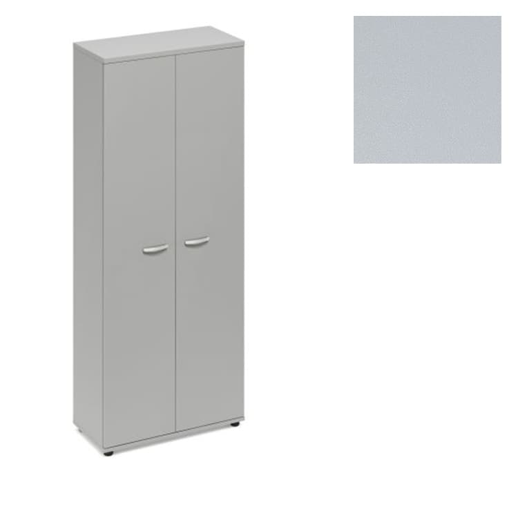 Шкаф для одежды (задняя стенка ДСП) Юнитекс А4 (78x43.4x193) А4 9317 СЕ серый