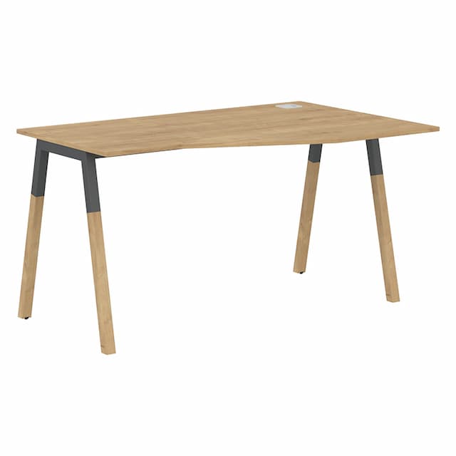 Стол Skyland FCT 1367(R) дуб гамильтон/антрацит-бук 1380х670х733 FORTA