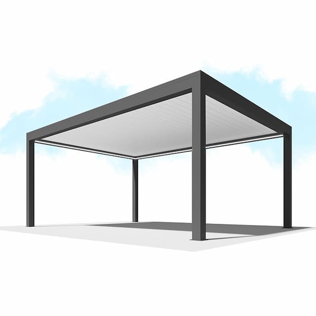 Пергола Сити-Форм Pergola В500-25П Bioclimatic с поворотными ламелями ЛАМЕЛЬ 250 X 53 (7,0х5,0) 2 модуля