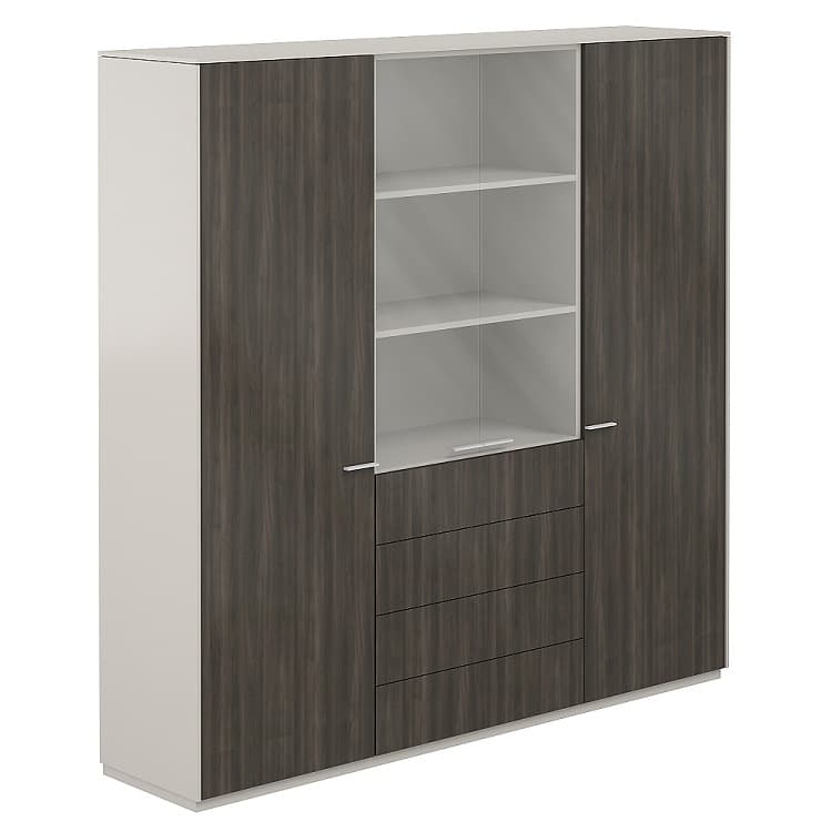 Шкаф высокий комбинированный Norden Атлас NZ-0303+NZ-0312+NZ-0303.GS.BT