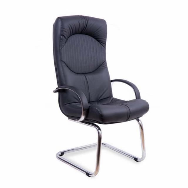 Конференц кресло Мирэй Гермес хром конференц, кожзам