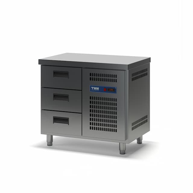 Стол холодильный ТММ СХСБ-К-1/1Д-3Я (без борта)(1390х600х870)