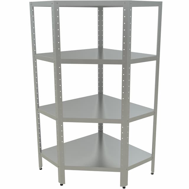 Стеллаж кухонный угловой КОБОР СКУ-4/3-90/100/430