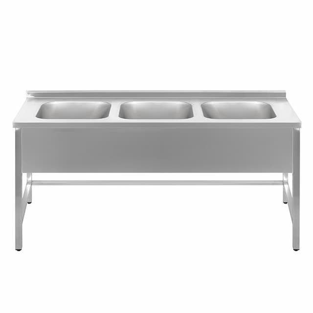 Ванна моечная трехсекционная Luxstahl ВМ3 18/6/8.5 (0.8)