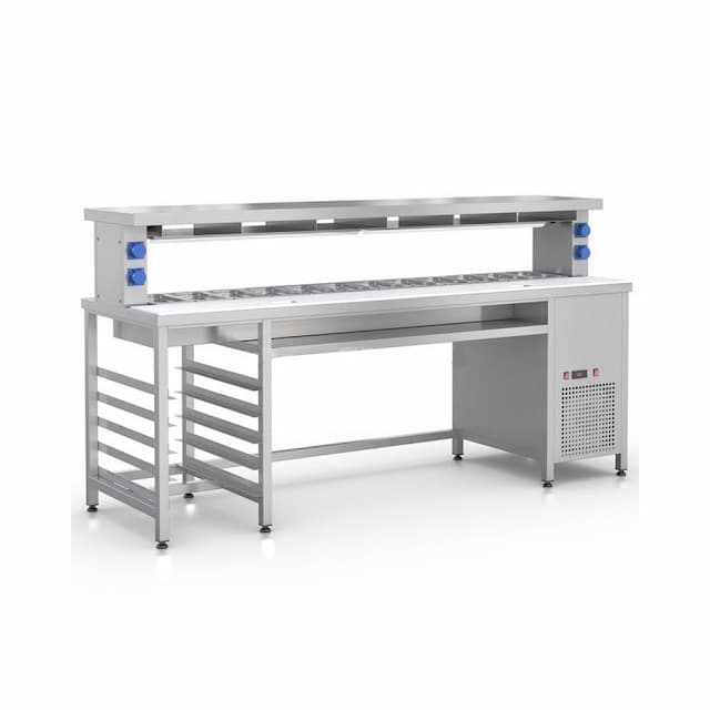 СФ-240Т – стол фасовочный пристенный с охл. ванной и тепловой пов. ROBOLABS СФ-240Т