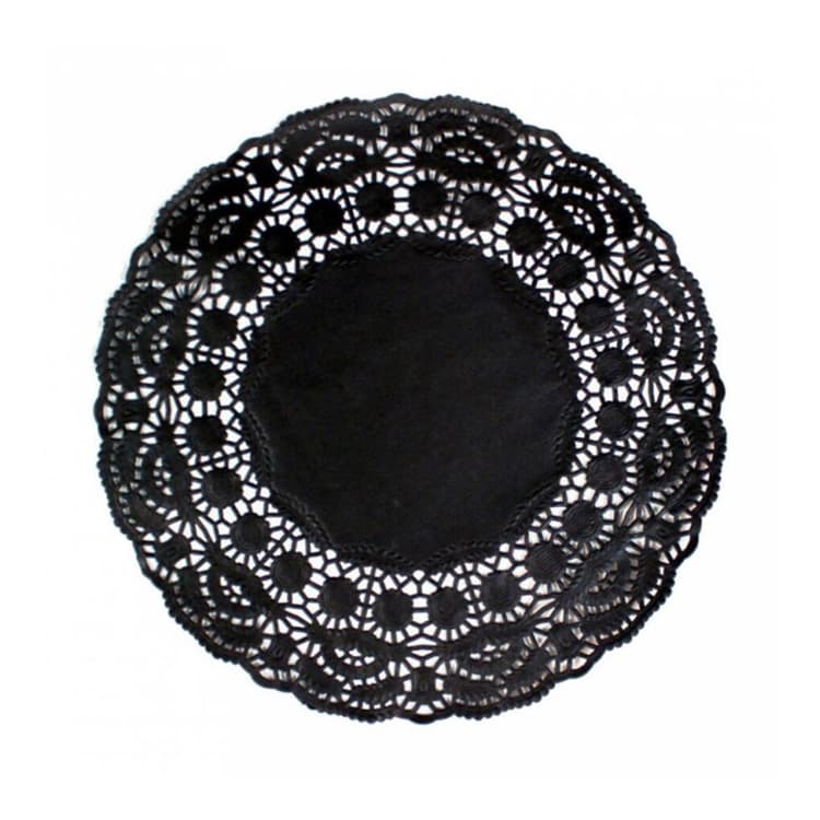Салфетка ажурная черная d 11,5 см, 250 шт/уп, Garcia de PouИспания